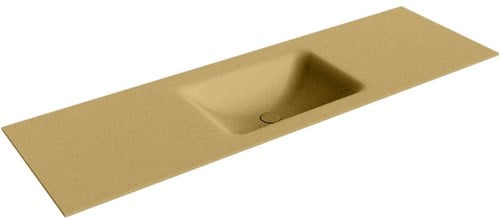 CLOUD Oro solid surface inbouw wastafel 150cm. Positie wasbak Midden. 