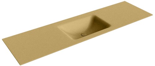 CLOUD Oro solid surface inbouw wastafel 161cm. Positie wasbak Midden. 