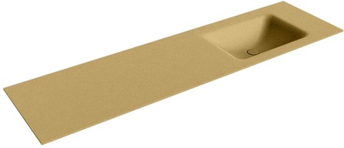 CLOUD Oro solid surface inbouw wastafel 170cm. Positie wasbak Rechts. 