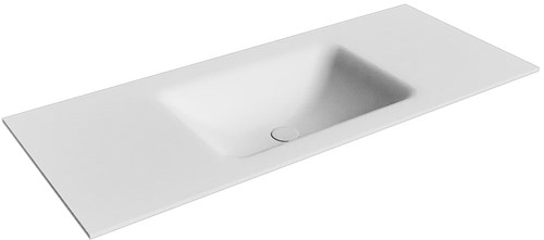 CLOUD Talc Inset / Built-in Basin solid surface 110cm. Position basin Center.