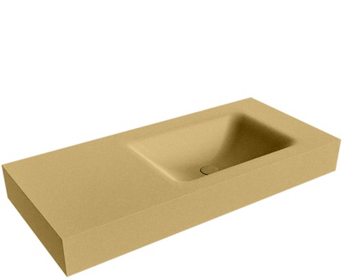 CLOUD Oro vrijhangende wastafel 100cm. Positie wasbak Rechts rand 12cm. 