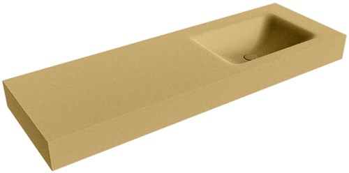 CLOUD Oro vrijhangende wastafel 141cm. Positie wasbak Rechts rand 12cm. 
