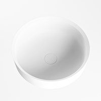 COSS Lavabo d'appoggio solid surface 36cm colore Talc / Talc.-3