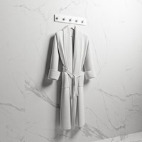EASY Towel holder 45cm solid surface color Talc.-2