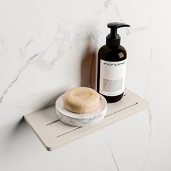 EASY Mensola doccia 31cm solid surface colore Linen.