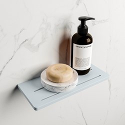 EASY Mensola doccia 31cm solid surface colore Clay.