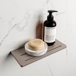 EASY Mensola doccia 31cm solid surface colore Smoke.