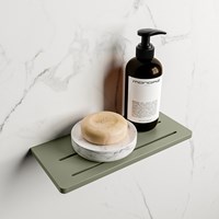 EASY Mensola doccia 31cm solid surface colore Army.