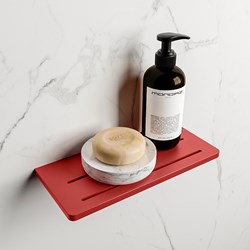 EASY Mensola doccia 31cm solid surface colore Fire.
