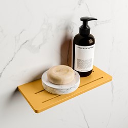 EASY Mensola doccia 31cm solid surface colore Ocher.