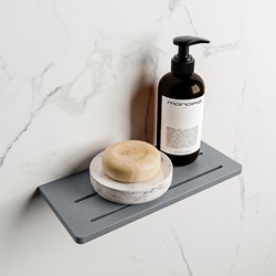 EASY Étagère de douche 31cm solid surface couleur Plata.
