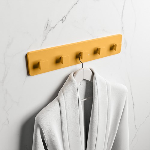 EASY Handdoekhaakjes 45cm solid surface kleur Ocher