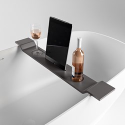EASY Bath shelf 86cm solid surface color Dark Grey.