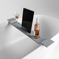 EASY Mensole vasca da bagno 86cm solid surface colore Plata.