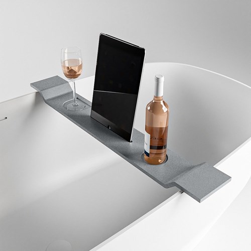 EASY Bath shelf 86cm solid surface color Plata.