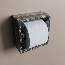 EASY Toilettenpapierhalter CUBE 160 solid surface 16x8,6cm color Lava. Geeignet für Einbau und Aufbau.