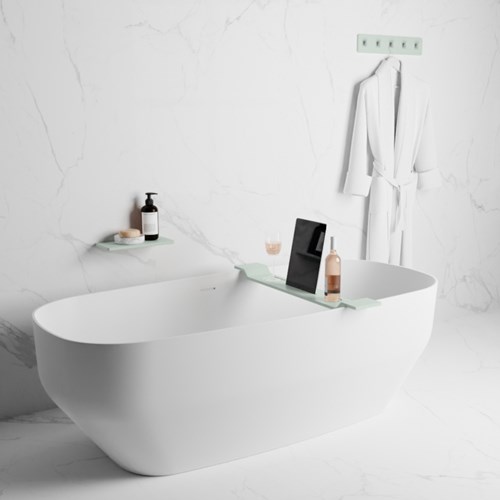EASY Mensola doccia 31cm solid surface colore Greey.-3