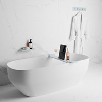 EASY Wandablage 31cm solid surface farbe Clay.-3