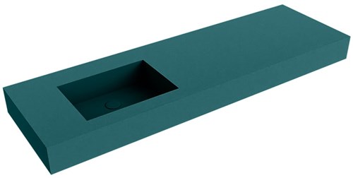 EDGE Smag vrijhangende wastafel 151cm. Positie wasbak Links rand 12cm. 