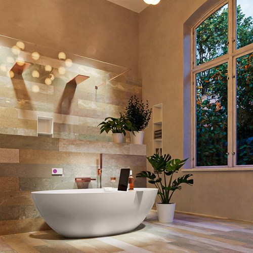 FLOAT vasca da bagno indipendente 170x80cm colore Linen / Talc.