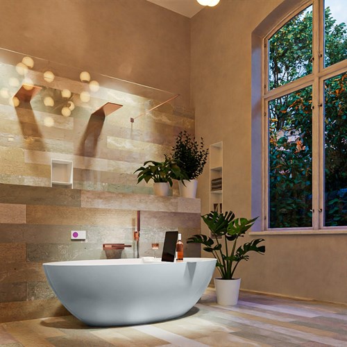 FLOAT vasca da bagno indipendente 170x80cm colore Clay / Talc.