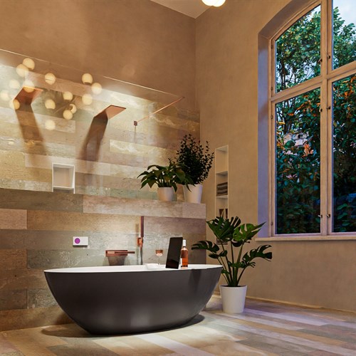 FLOAT baignoire autoportante 170x80cm couleur Dark Grey / Talc.