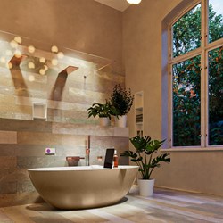 FLOAT vasca da bagno indipendente 170x80cm colore Oro / Talc.