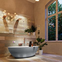 FLOAT vasca da bagno indipendente 170x80cm colore Plata / Talc.