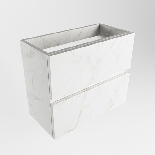 ADA toiletmeubel met 2 lade kleur Carrara 60cm breed