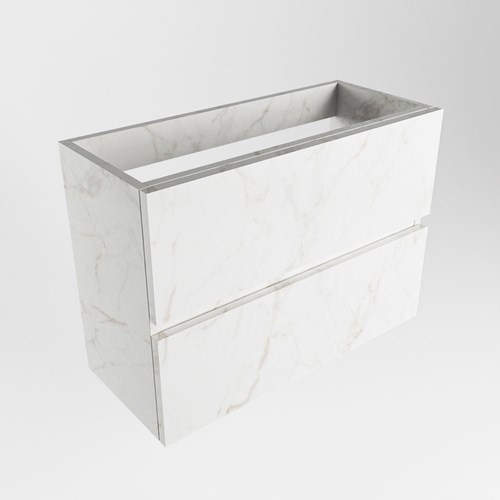 ADA toiletmeubel met 2 lade kleur Carrara 70cm breed