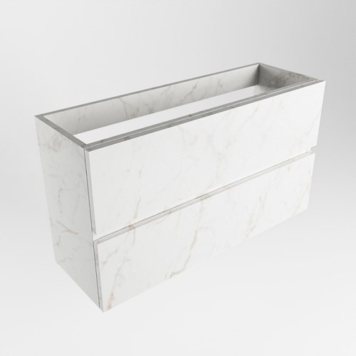 ADA toiletmeubel met 2 lade kleur Carrara 90cm breed