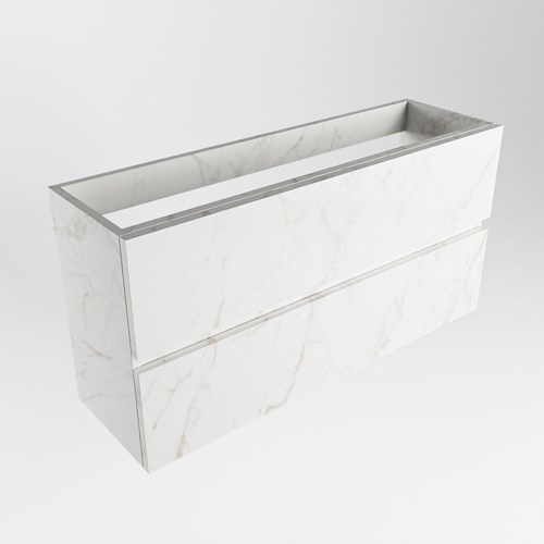 ADA toiletmeubel met 2 lade kleur Carrara 100cm breed