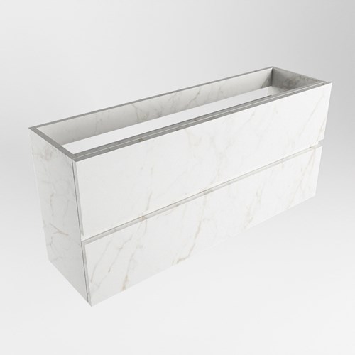 ADA toiletmeubel met 2 lade kleur Carrara 110cm breed