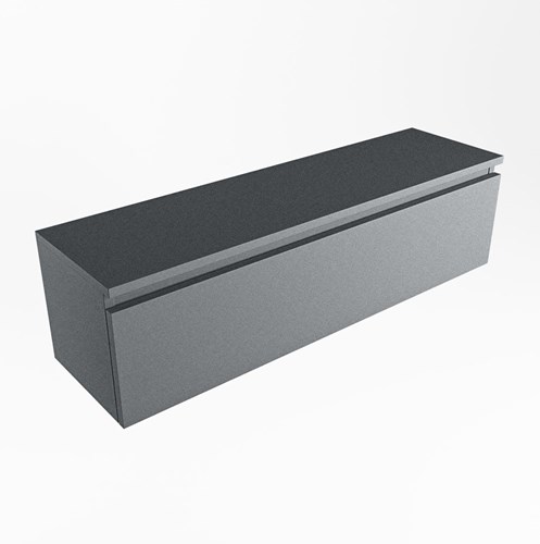 ANDOR toiletmeubel met 1 lade kleur Plata 110cm breed.