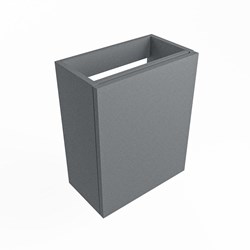 FOWY meuble lave-main sans lavabo 40cm 1 porte couleur Plata.