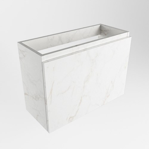 OLAN toiletmeubel met 1 lade kleur Carrara 70cm breed
