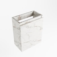 TURE meuble lave-main sans lavabo 40cm 1 porte couleur Cararra.