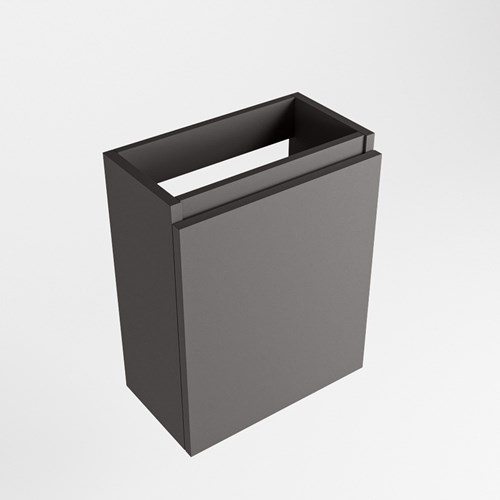 TURE meuble lave-main sans lavabo 40cm 1 porte couleur Dark Grey.