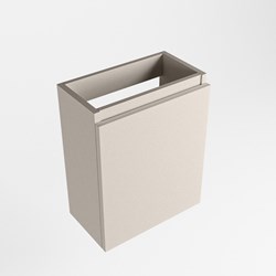 TURE meuble lave-main sans lavabo 40cm 1 porte couleur Linen.