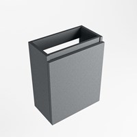 TURE meuble lave-main sans lavabo 40cm 1 porte couleur Plata.