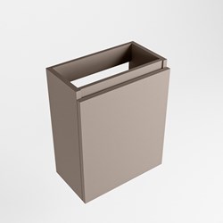 TURE meuble lave-main sans lavabo 40cm 1 porte couleur Smoke.