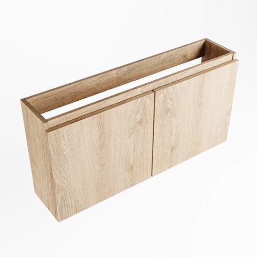 TURE toiletmeubel met 2 deuren kleur Washed Oak 100cm breed.