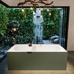 FREEZE freestanding bath 180x85cm color Army / Talc.