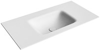 GRUNNE Talc solid surface inbouw wastafel 80cm. Positie wasbak Midden.