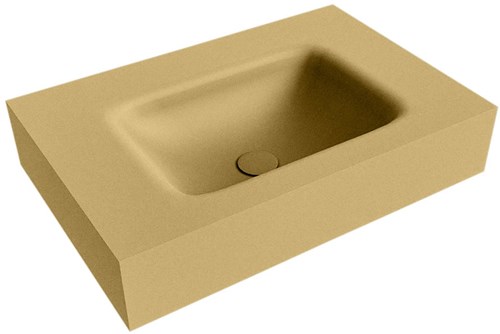 GRUNNE Oro vrijhangende wastafel 61cm. Positie wasbak Midden rand 12cm. 