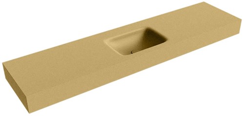 GRUNNE Oro vrijhangende wastafel 170cm. Positie wasbak Midden rand 12cm. 