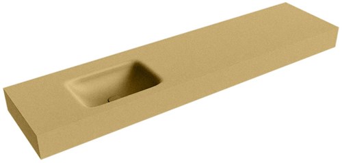 GRUNNE Oro vrijhangende wastafel 171cm. Positie wasbak Links rand 12cm. 