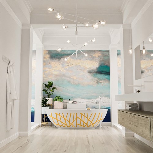 HOLM DESIGN vasca da bagno indipendente 180x85cm colore Ocher / Talc.