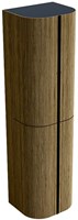 KURVE 160cm bathroom column color Dusk with 4 doors.