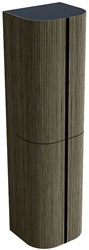 KURVE 160cm bathroom column color Shadow with 4 doors.